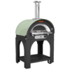 Pistachio Medio pizza oven – portable gas-fired pizza oven angled view